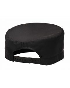 Chef's Hat/Skull Cap Black Pack of 3 [97022]