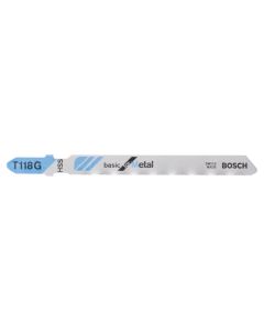 Bosch Jigsaw Blade Pack of 5 T118G Basic for Metal [45059]