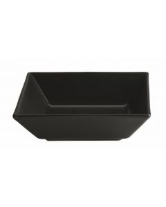 Luna Square Bowls Pack of 6 17.5 x 5cm H Black [777757]