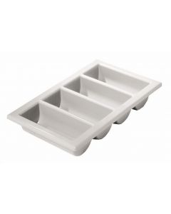 Cutlery Tray/Box Full Size 13" x 21" Grey [777839]