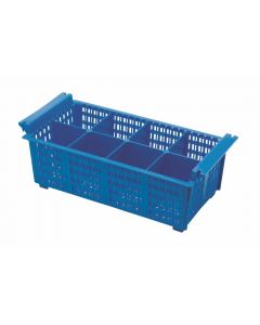 Cutlery Basket 8 Compartment (Blue) 430 x 210 x 155mm  [777841]