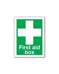 First Aid Box Self Adhesive Sign 20 x 15cm [777978]