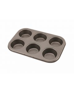 Carbon Steel Non Stick 6 Cup Muffin Tray [778371]