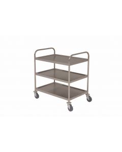 Fully Welded Stainless Steel Trolley - 3 Shelves [778815]