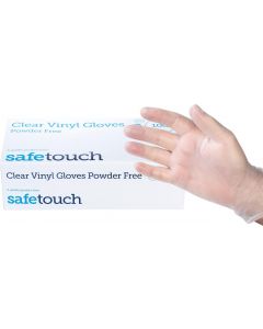 Disposable Vinyl Gloves Powder Free Box of 100 Extra Large  [1651]