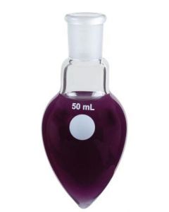 A PLUS Jointed Flask, Pear Shaped 50ml 14/23 [3318]